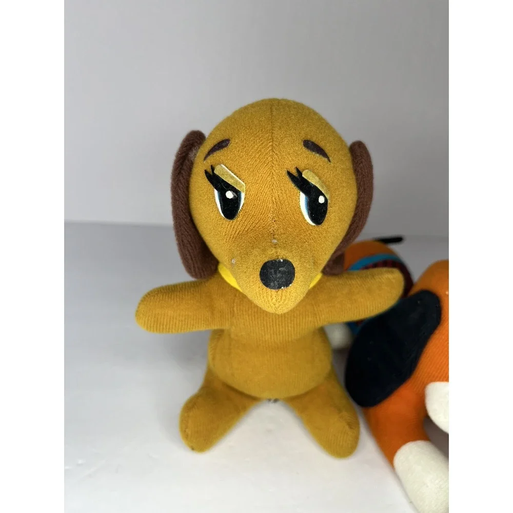 Vintage Dakin Dream‎ Pets Brown and Orange Dog Stuffed Animals 1977-78 Plushies